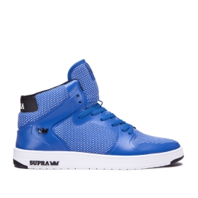 Mens Supra High Top Shoes VAIDER 2.0 Ocean/white | AU-55782